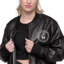 Load image into Gallery viewer, Leather Bomber Jacket